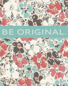 Floral pattern image with the words "Be Original" above for Pace blog on ROI