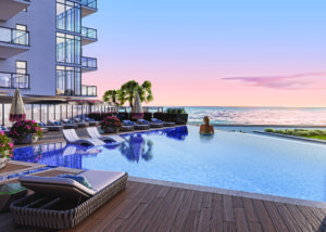 South Beach at Long Branch_exterior rendering_saltwater infinity-edge pool