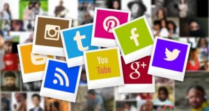 Montage of social media icons used by Millennials_Pace blog 2018
