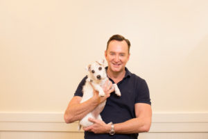 Clinton Kelly and his rescue dog Mary